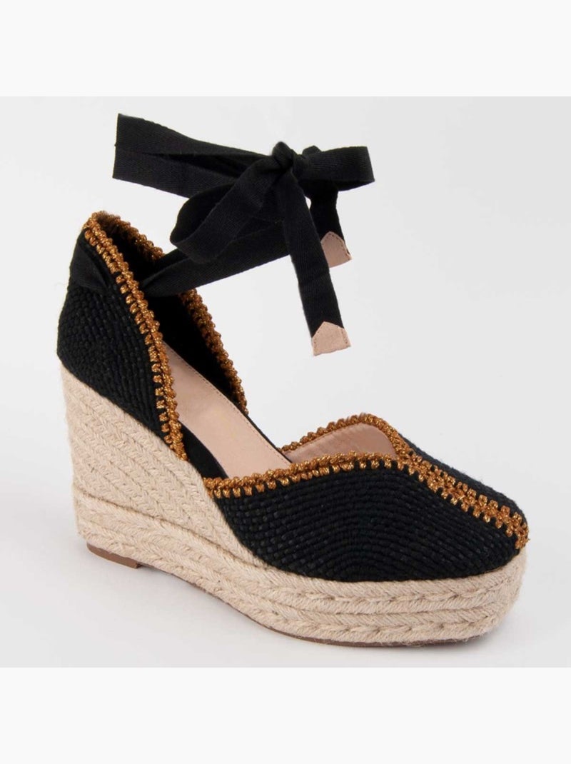 Esparto Com Cunha Material Sintético Montevita Preto - Kiabi