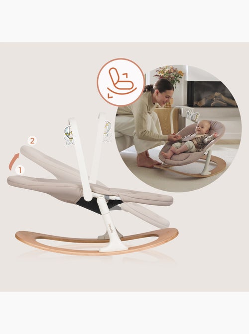 Espreguiçadeira Baloiço para Bebé LIONELO Celia - Ultraleve - Até 9 kg - Balanço Natural - Kiabi Espreguiçadeira Baloiço para Bebé LIONELO Celia - Ultraleve - Até 9 kg - Balanço Natural - Kiabi
