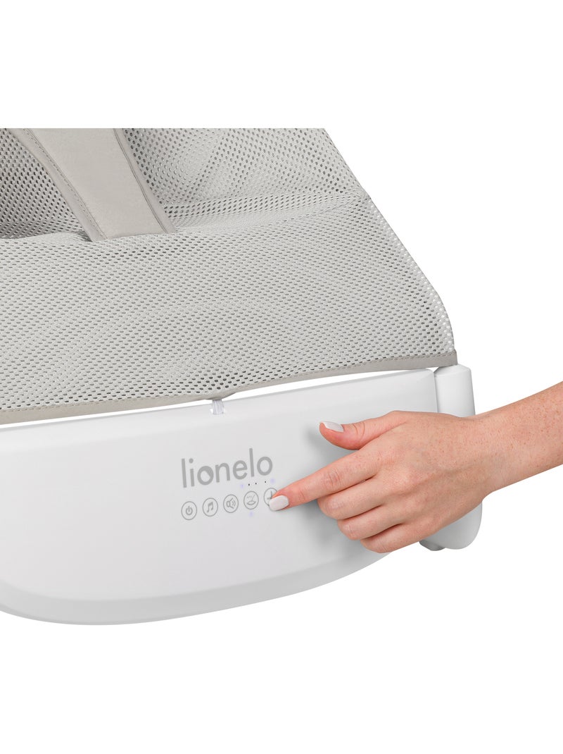 Espreguiçadeira de bebé Lionelo Vinci – circulação de ar – leve – 3 modos de balanço – 4 melodias Cinza - Kiabi