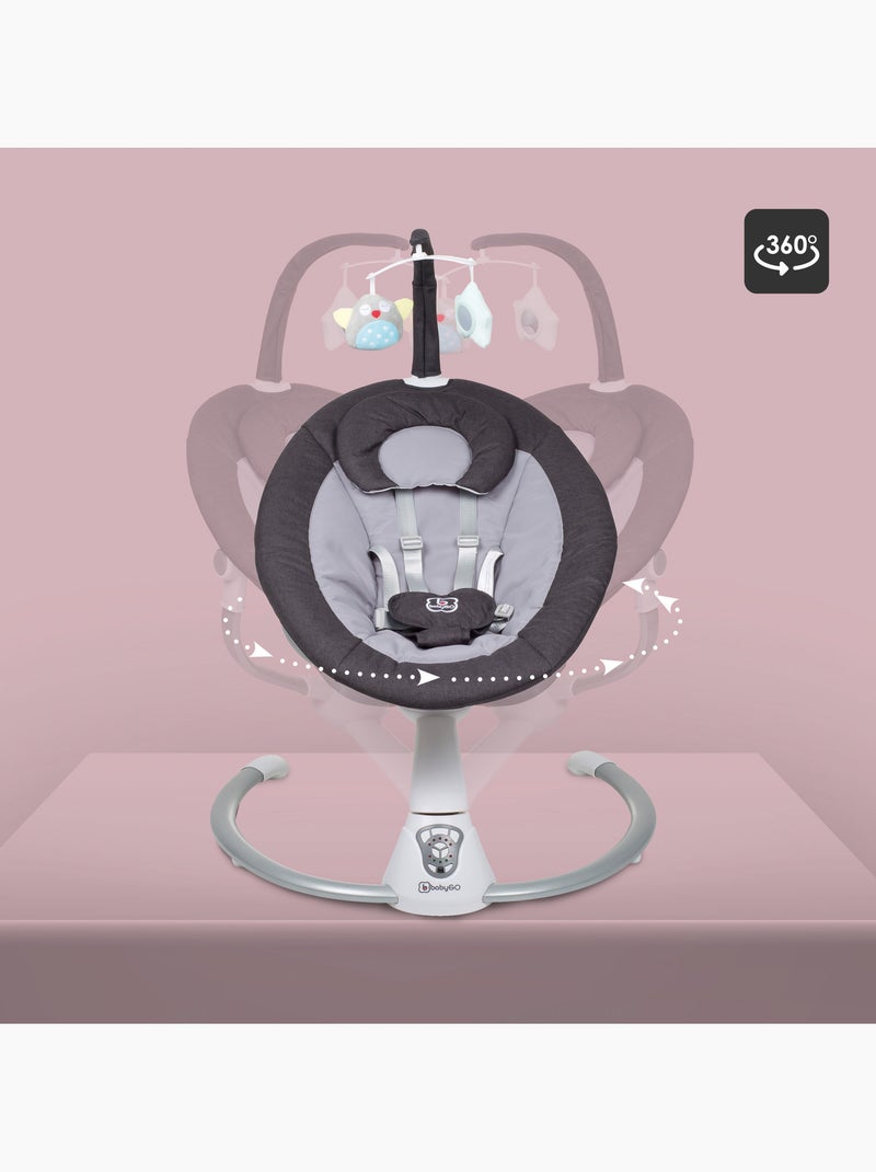 Espreguiçadeira para bebé homey - babygo Branco Cinza - Kiabi