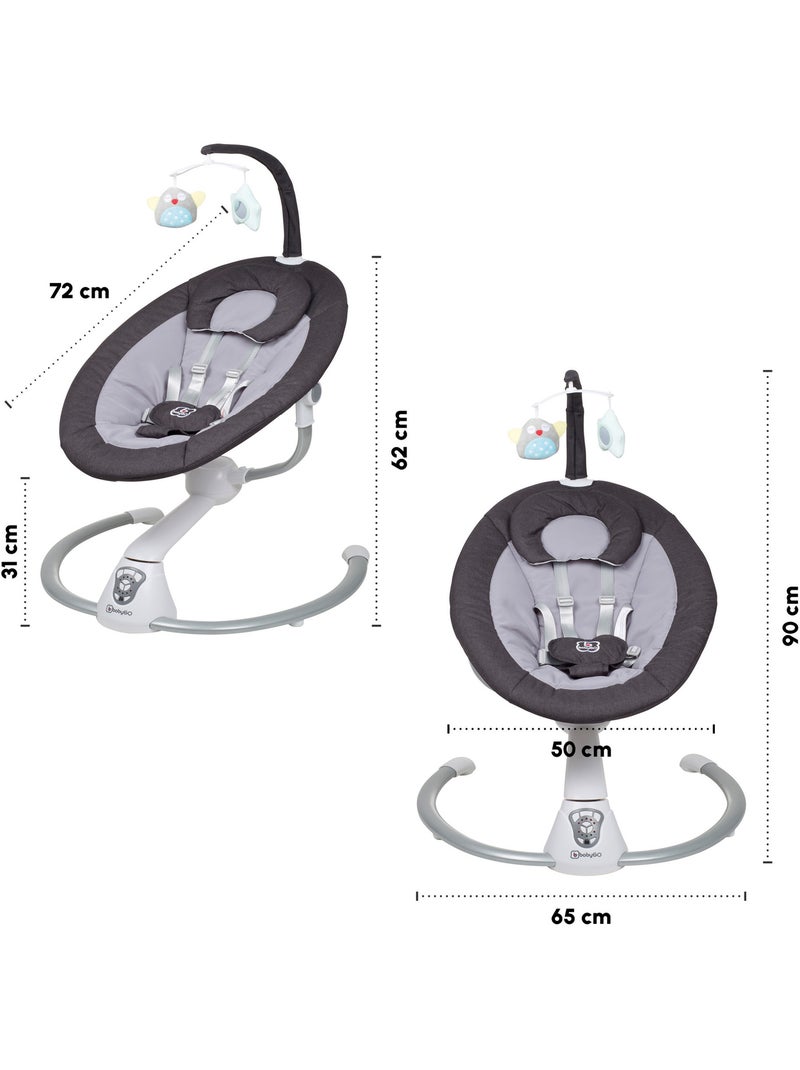 Espreguiçadeira para bebé homey - babygo Branco Cinza - Kiabi
