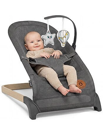 Espreguiçadeira para bebé LIONELO June Air – Circulação de ar – Leve – Dobragem plana