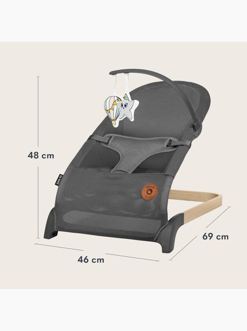 Espreguiçadeira para bebé LIONELO June Air – Circulação de ar – Leve – Dobragem plana - Kiabi Espreguiçadeira para bebé LIONELO June Air – Circulação de ar – Leve – Dobragem plana - Kiabi