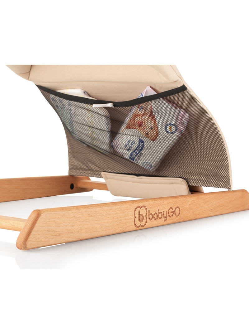 Espreguiçadeira para bebé skippy - babygo Bege - Kiabi