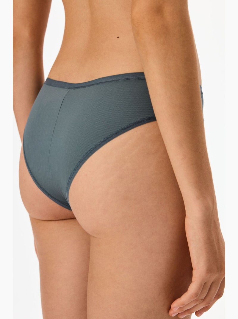 Essentials cueca brasileira com decote em v penti Cinza - Kiabi