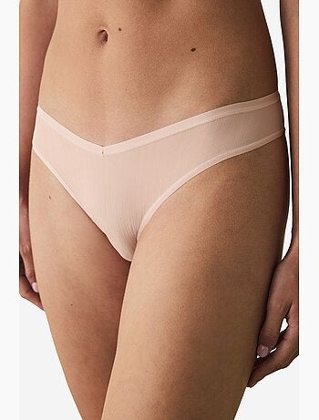 Essentials cueca brasileira de cintura baixa e decote em v penti