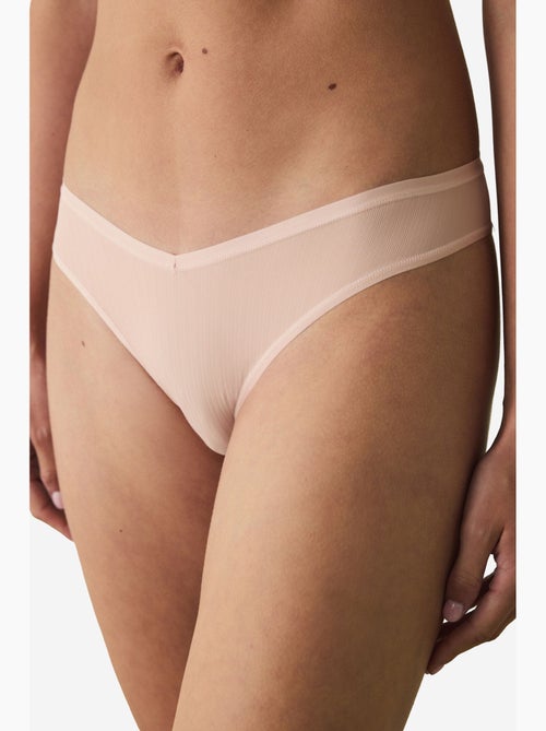 Essentials cueca brasileira de cintura baixa e decote em v penti - Kiabi