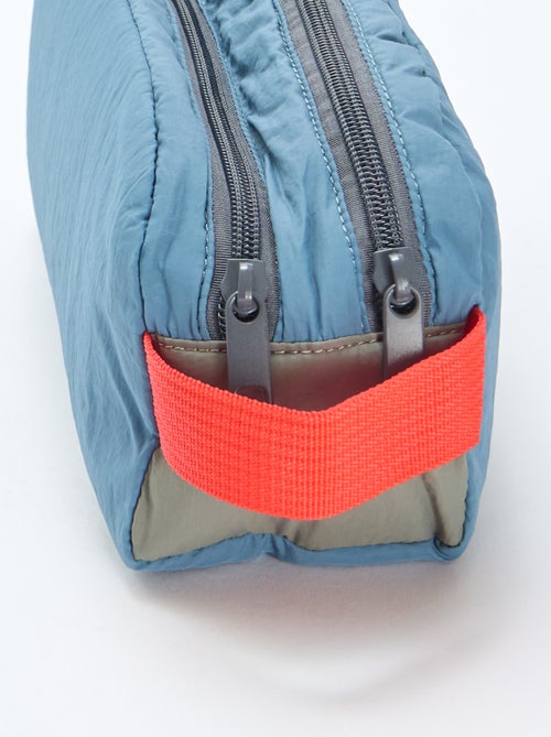 Estojo color block duplo compartimento - Kiabi