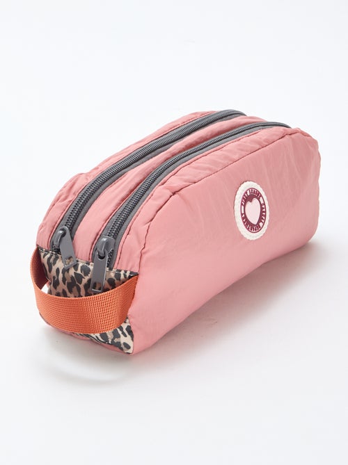 Estojo color block duplo compartimento - Kiabi