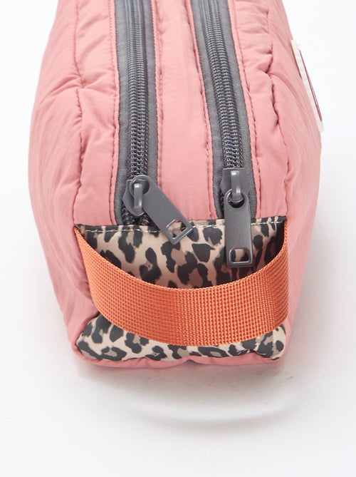 Estojo color block duplo compartimento - Kiabi