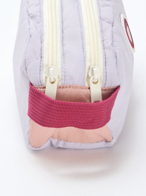 Estojo color block duplo compartimento - Kiabi