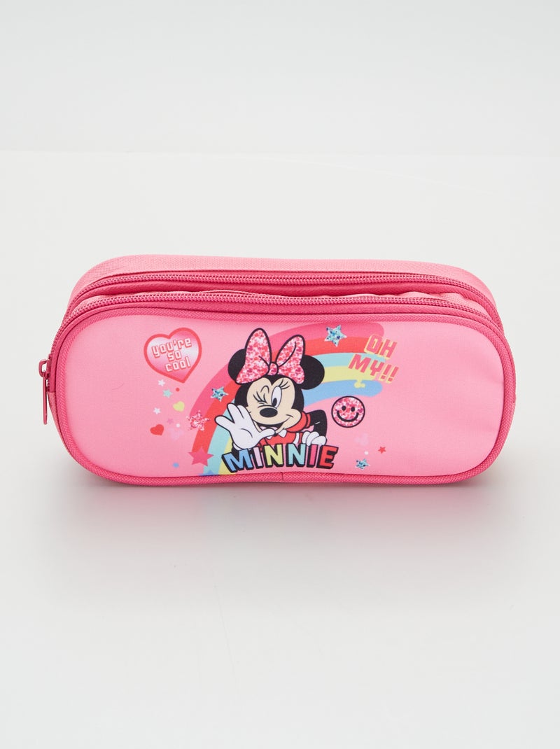 Estojo com compartimento duplo 'Minnie Mouse' ROSA - Kiabi