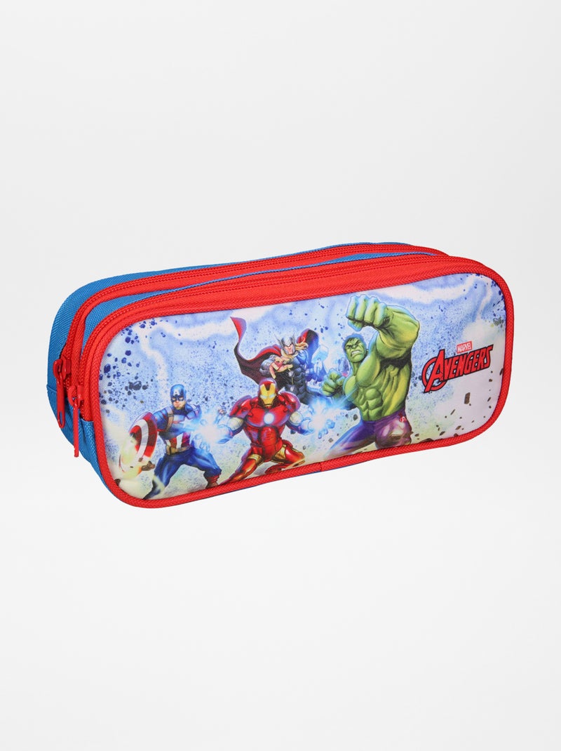 Estojo com compartimento duplo 'Vingadores' Azul - Kiabi