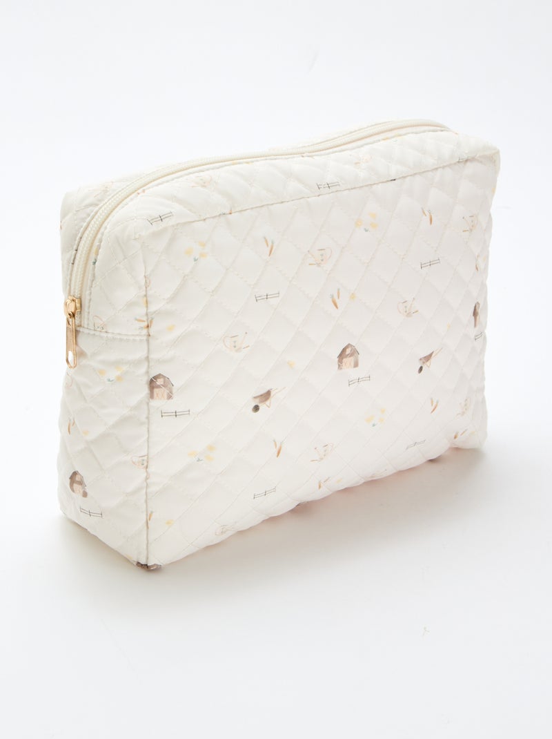 Estojo de arrumação acolchoado Branco - Kiabi