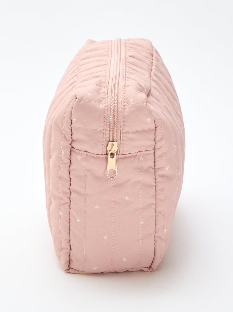 Estojo de cuidados estampado Rosa - Kiabi