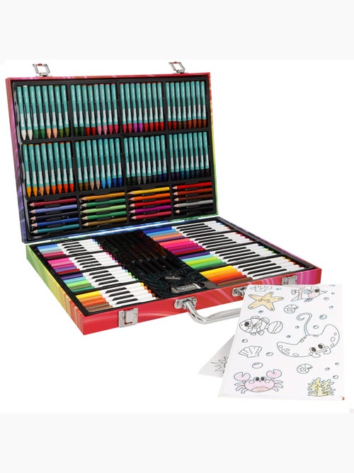 Estojo de desenho infantil com 130 peças de tinta e cor colorbaby - Kiabi