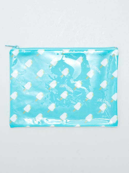 Estojo de plástico estampado - Kiabi