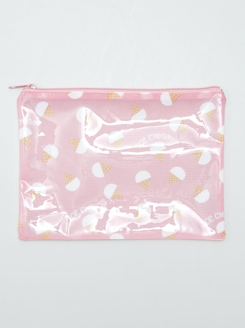 Estojo de plástico estampado - Kiabi