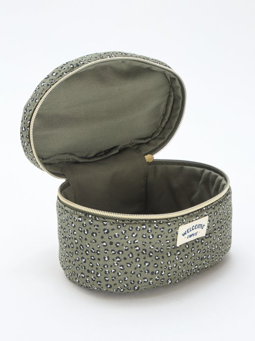 Estojo de toilette  - Nécessaire - Motivo 'leopardo' - Kiabi