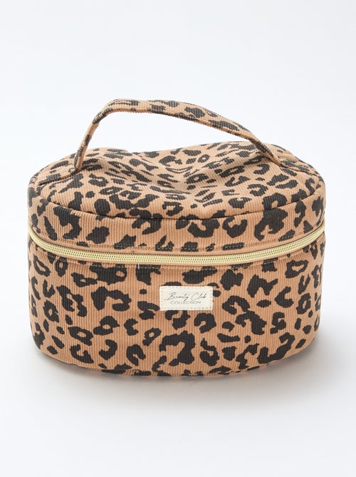 Estojo de toilette  - Nécessaire - motivo leopardo - Kiabi