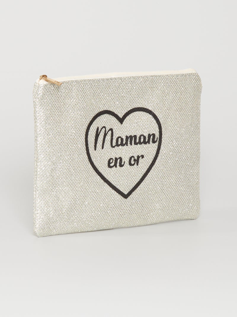 Estojo de toilette brilhante Dourado - Kiabi