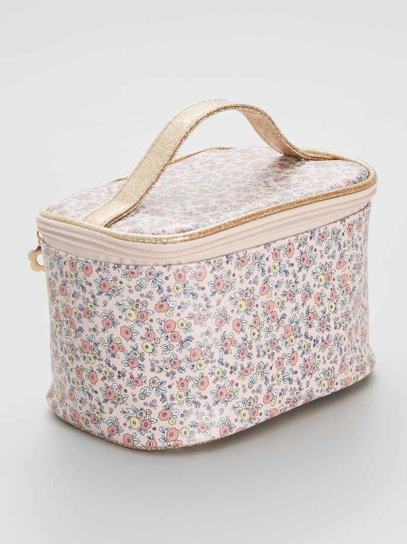 Estojo de toilette 'florido' Rosa - Kiabi