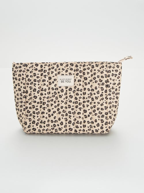Estojo de toilette 'leopardo' - Kiabi