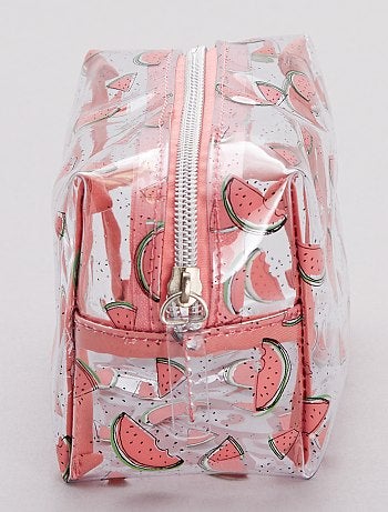 Estojo de toilette transparente com motivo 'melancia' - Kiabi