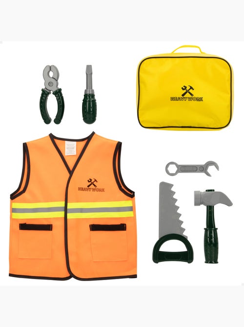 Estojo de trabalho c/colete e ferramentas 7 peças my tools - Kiabi