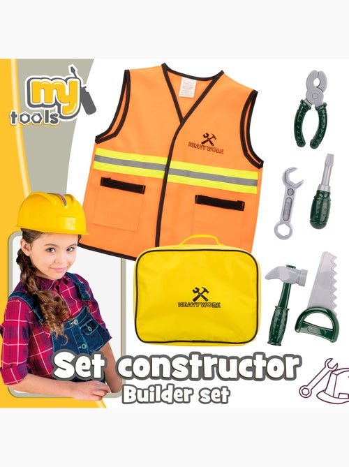 Estojo de trabalho c/colete e ferramentas 7 peças my tools - Kiabi