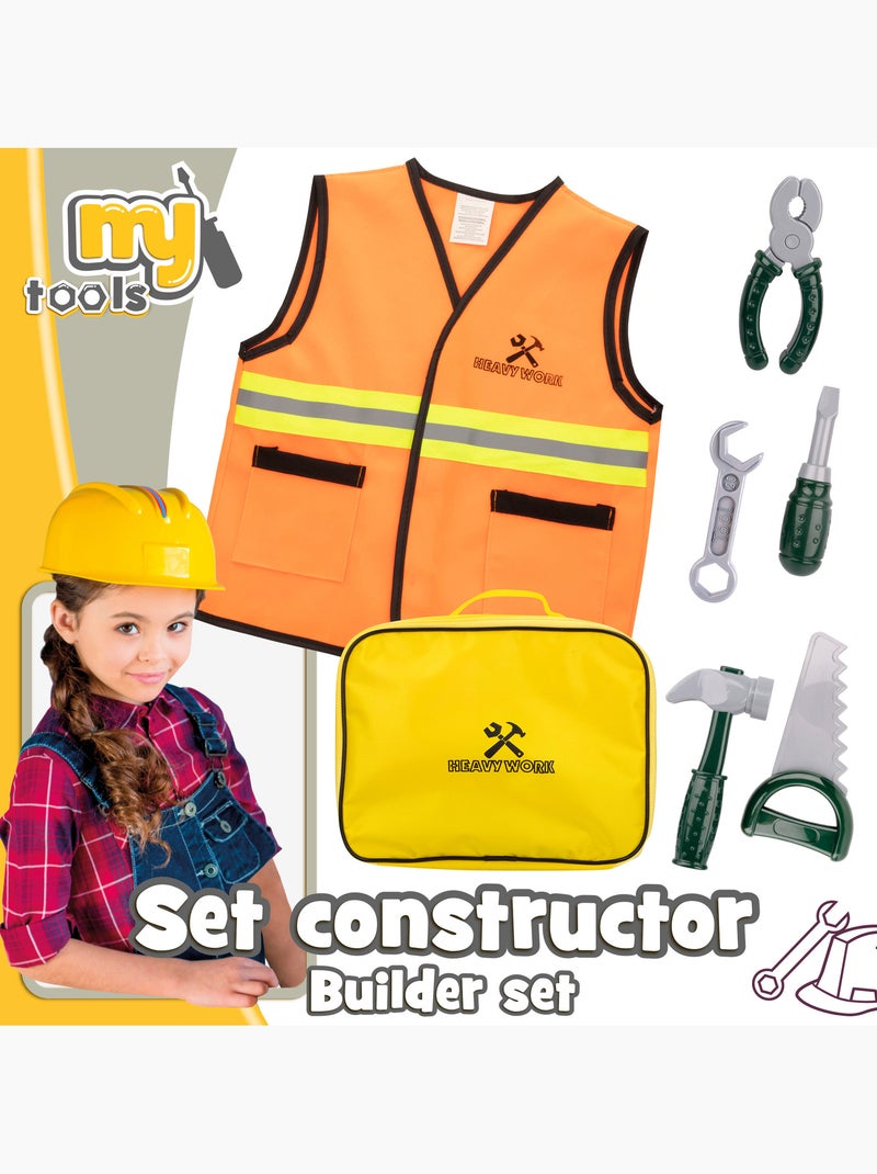 Estojo de trabalho c/colete e ferramentas 7 peças my tools N/D - Kiabi