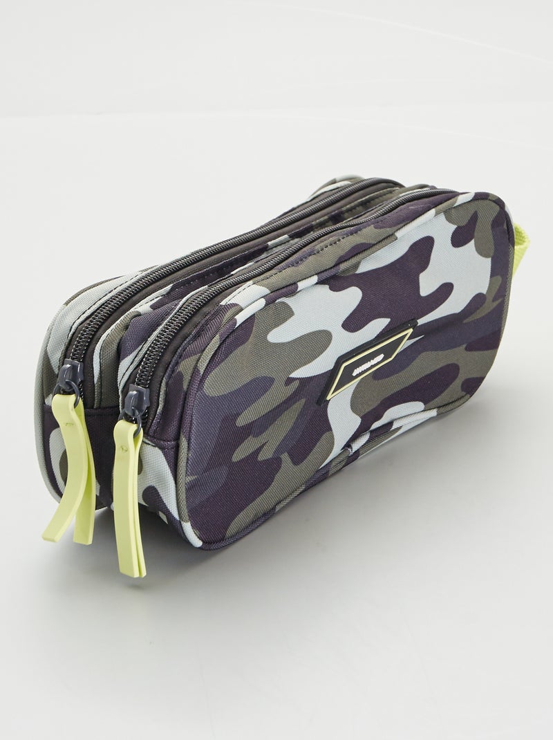 Estojo escolar camuflagem CAQUI - Kiabi