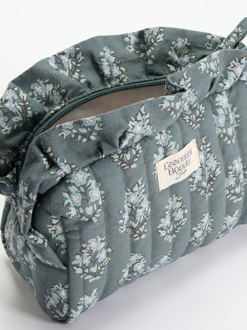 Estojo estampado em tecido Verde - Kiabi