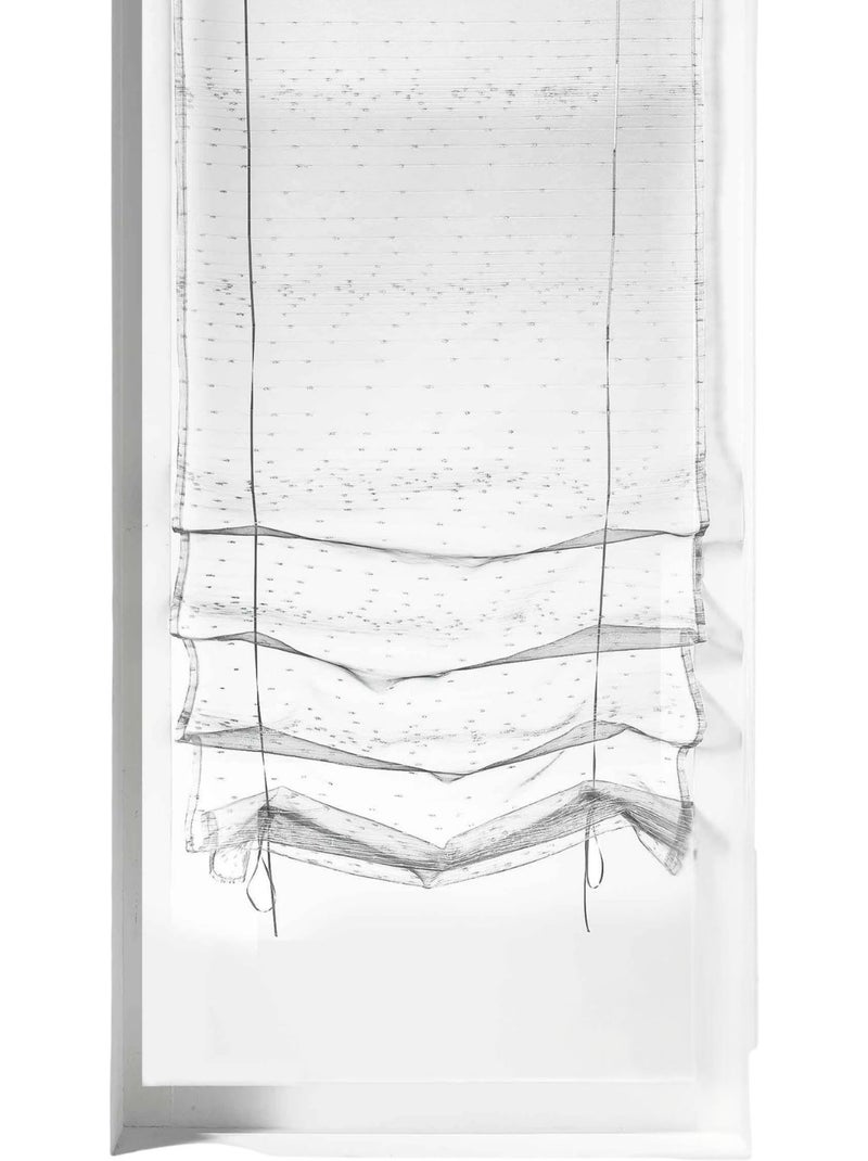 Estore com cordão de contas metálicas Branco - Kiabi