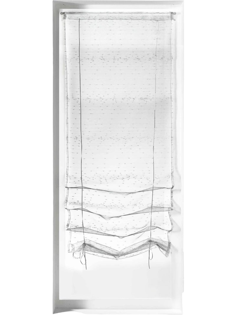 Estore com cordão de contas metálicas Branco - Kiabi
