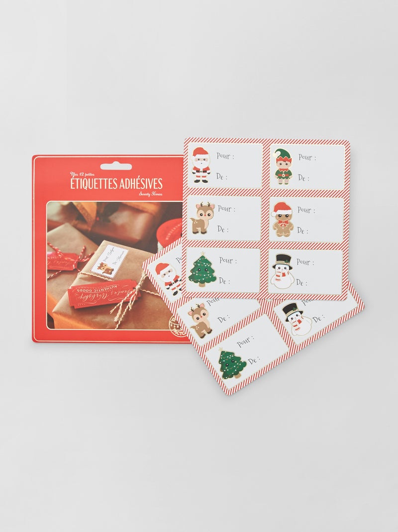 Etiquetas adesivas 'Natal' Multicor - Kiabi