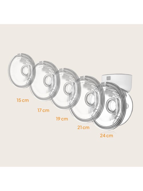 Extrator de leite elétrico mãos-livres LIONELO Fidi Free Simple – 3 modos – 9 níveis – 5 tamanhos - Kiabi Extrator de leite elétrico mãos-livres LIONELO Fidi Free Simple – 3 modos – 9 níveis – 5 tamanhos - Kiabi