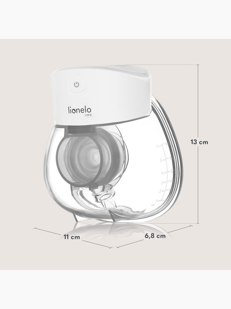 Extrator de leite mãos livres LIONELO Fidi Free Lumi - Lâmpada - 80ml - 6 Tamanhos - 3h sem fios Branco - Kiabi