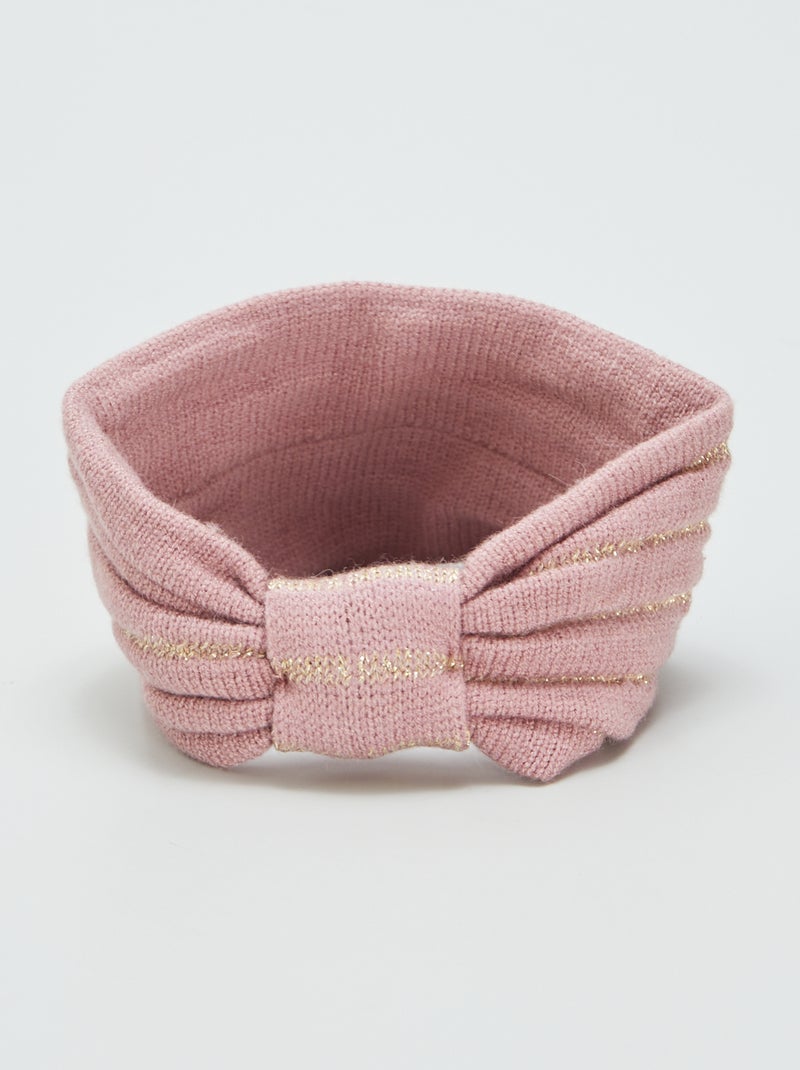 Faixa em malha de tricô ROSA - Kiabi