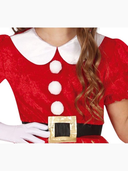 Fantasia brilhante de Mamãe Noel com cinto. - Kiabi