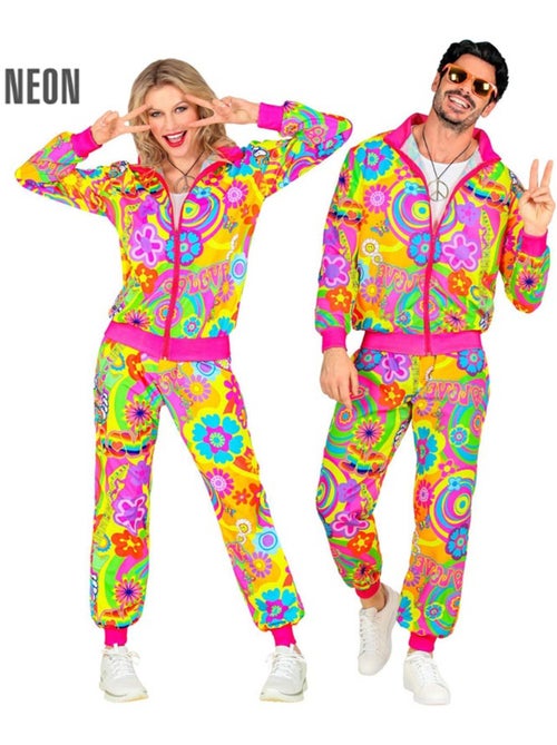 Fantasia de agasalho hippie fluorescente Groovy Love - Kiabi