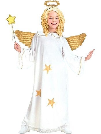 Fantasia de anjo com estrelas
