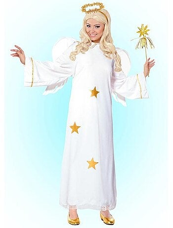Fantasia de anjo com estrelas
