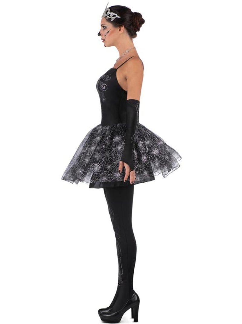 Fantasia de Bailarina Esqueleto com Tiara Multicolorido - Kiabi