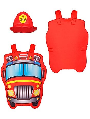 Fantasia de bombeiro com chapéu