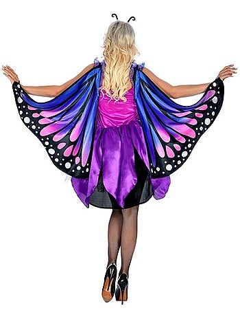 Fantasia de borboleta com asas