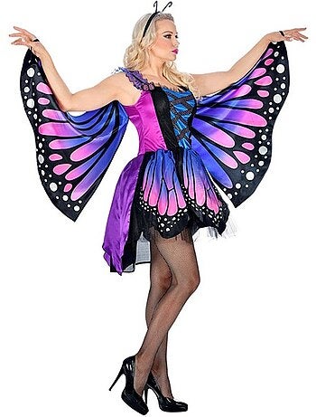Fantasia de borboleta com asas