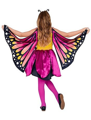 Fantasia de borboleta com asas