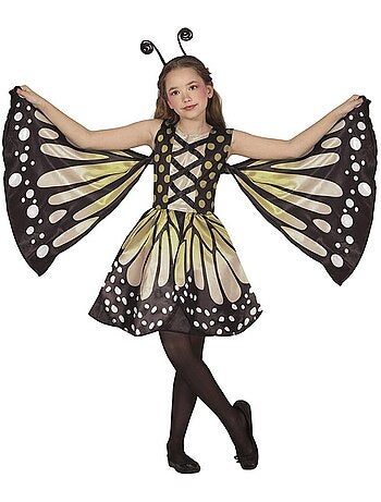 Fantasia de borboleta com bolinhas
