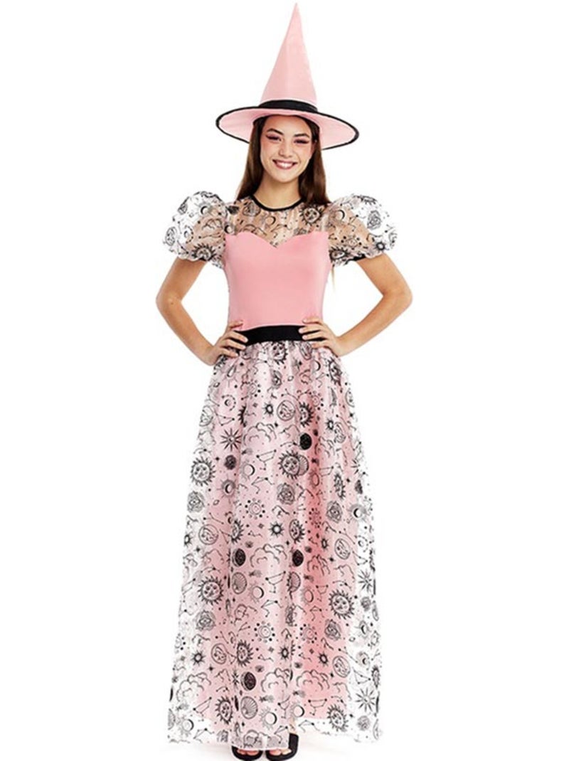 Fantasia de Bruxa Boa com Chapéu Multicolorido - Kiabi